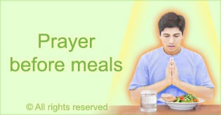 prayer-before-meals - Sanatan Sanstha